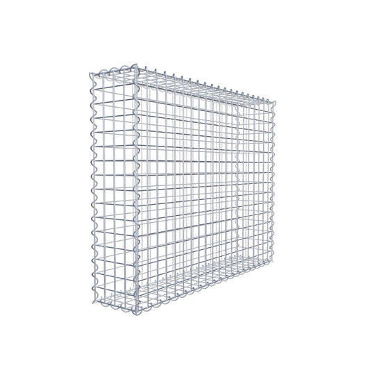 Gabião 100 cm x 80 cm x 20 cm (C x A x P), malhagem 5 cm x 5 cm, espiral
