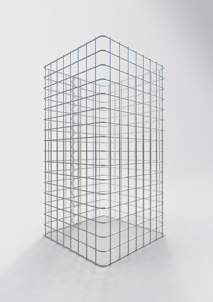 Schanskorfzuil 42 x 42 cm MW 5 x 5 cm vierkant