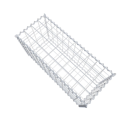 Gabion 100 cm x 50 cm x 40 cm (L x H x P), mailles 10 cm x 10 cm, spirale