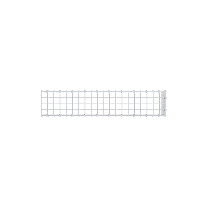 Gabbione aggiuntivo tipo 4 100 cm x 20 cm x 20 cm (L x A x P), maglia 5 cm x 5 cm, anello a C