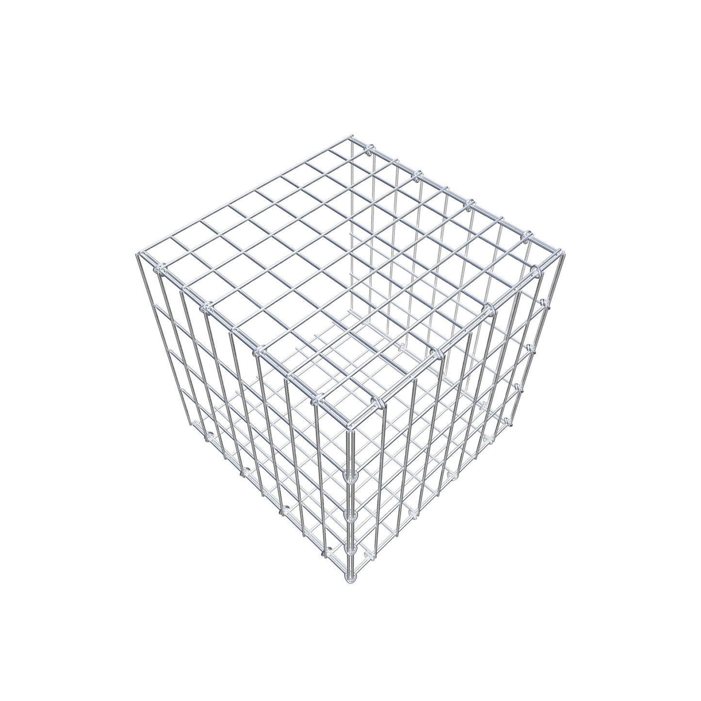 Anbaugabione Typ 2 40 cm x 40 cm x 40 cm, Maschenweite 5 cm x 10 cm, C-Ring