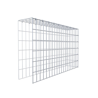 Monteret gabion type 4 100 cm x 60 cm x 20 cm (L x H x D), maskestørrelse 5 cm x 10 cm, C-ring