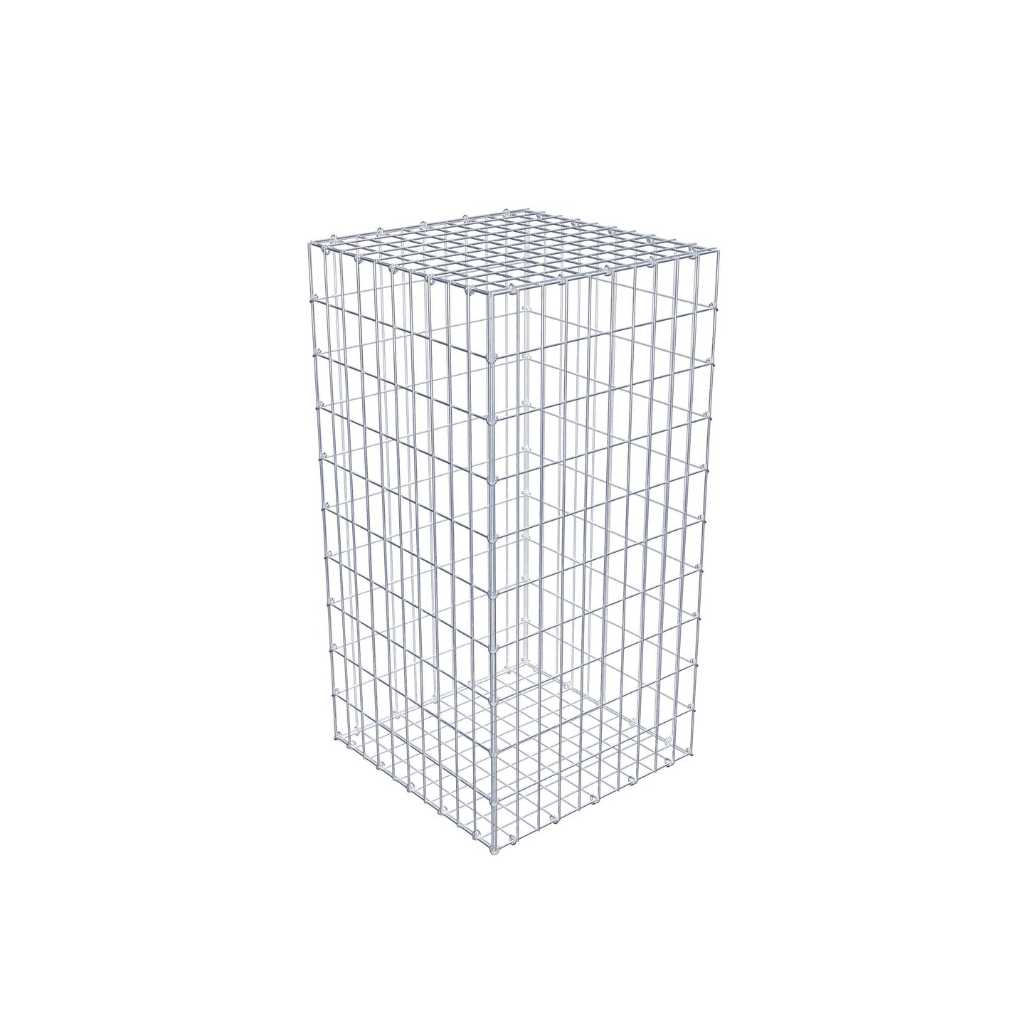 Gabbione 100 cm x 50 cm x 50 cm (L x H x P), maglia 5 cm x 10 cm, anello a C