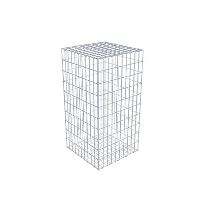 Gabbione 100 cm x 50 cm x 50 cm (L x H x P), maglia 5 cm x 10 cm, anello a C