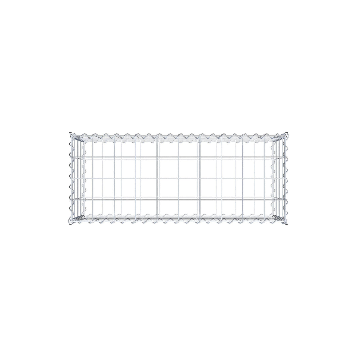Gabione 100 cm x 40 cm x 40 cm (L x H x T), Maschenweite 10 cm x 10 cm, Spirale