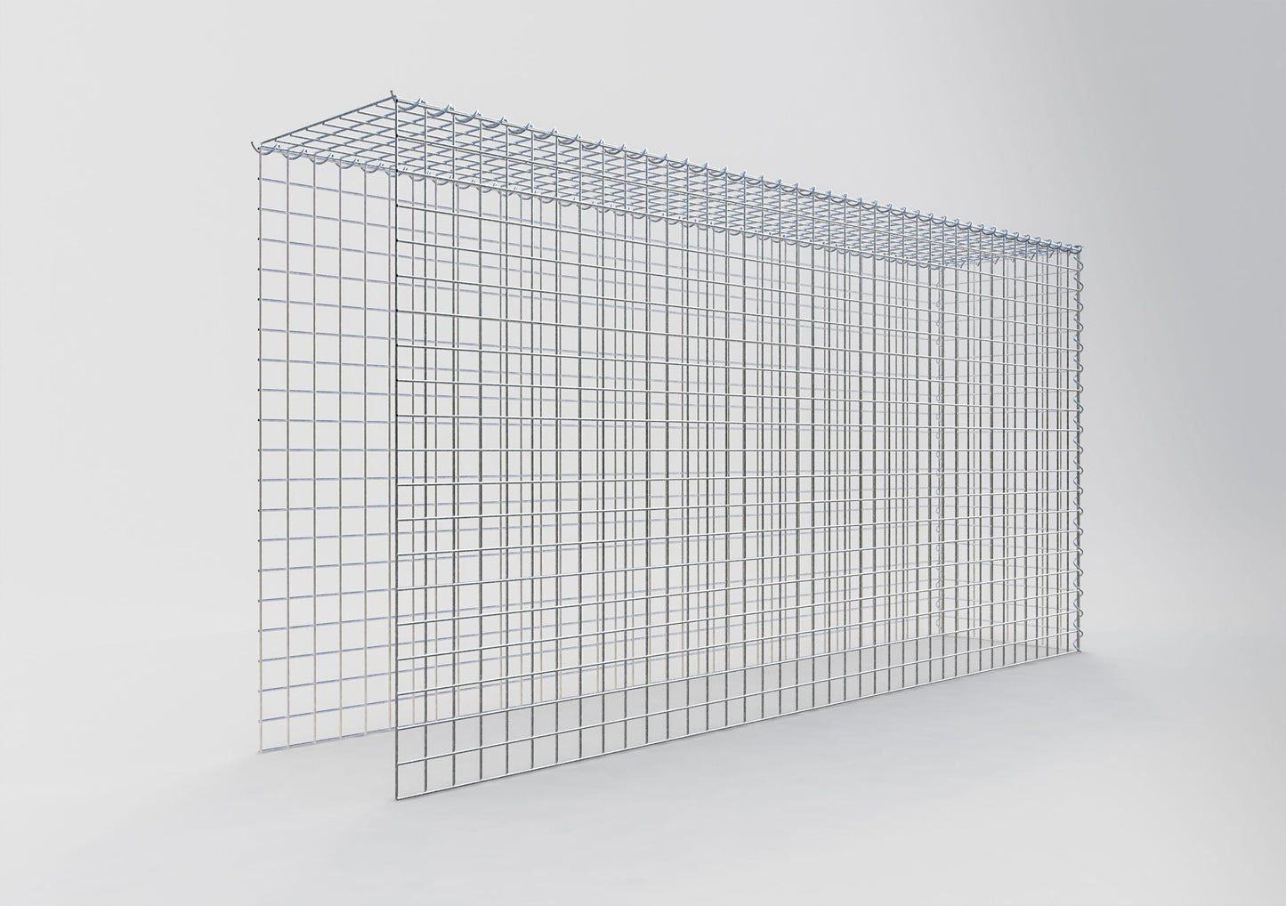 Gabião tipo 4 200 cm x 100 cm x 40 cm (C x A x P), malhagem 5 cm x 5 cm, espiral