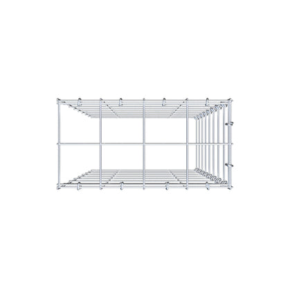 Pila adicional tipo 4 80 cm x 40 cm x 20 cm (L x A x P), malla 10 cm x 10 cm, anillo en C