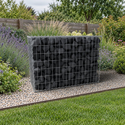 Gabion 100 cm x 70 cm x 40 cm (L x H x P), mailles 5 cm x 10 cm, spirale
