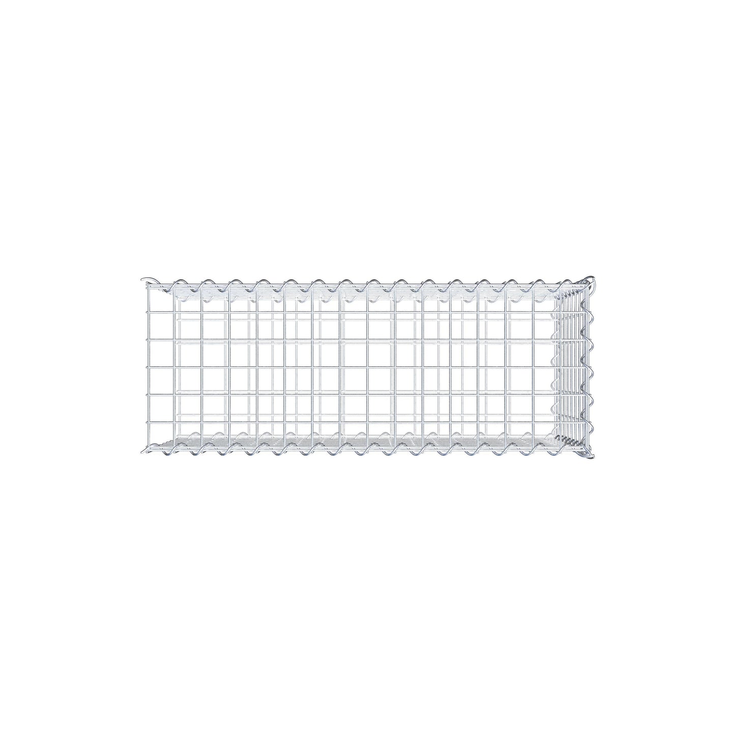 Gavión complementario tipo 2 80 cm x 40 cm x 30 cm (L x A x P), malla 5 cm x 5 cm, espiral