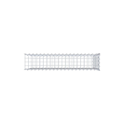 Add-on schanskorf type 2 100 cm x 60 cm x 20 cm (L x H x D), maaswijdte 5 cm x 5 cm, spiraalvormig