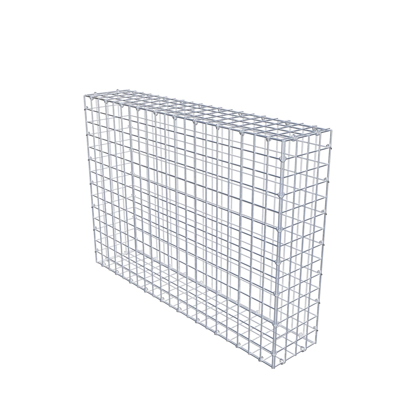 Gabião 100 cm x 70 cm x 20 cm (C x A x P), malhagem 5 cm x 5 cm, anel C