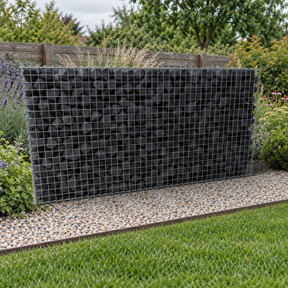 Gabion 200 cm x 100 cm x 40 cm (L x H x P), mailles 5 cm x 5 cm, spirale
