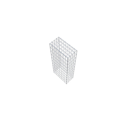 Typ 3 påbyggnadsgabion 100 cm x 40 cm x 20 cm (L x H x D), maskstorlek 5 cm x 10 cm, C-ring