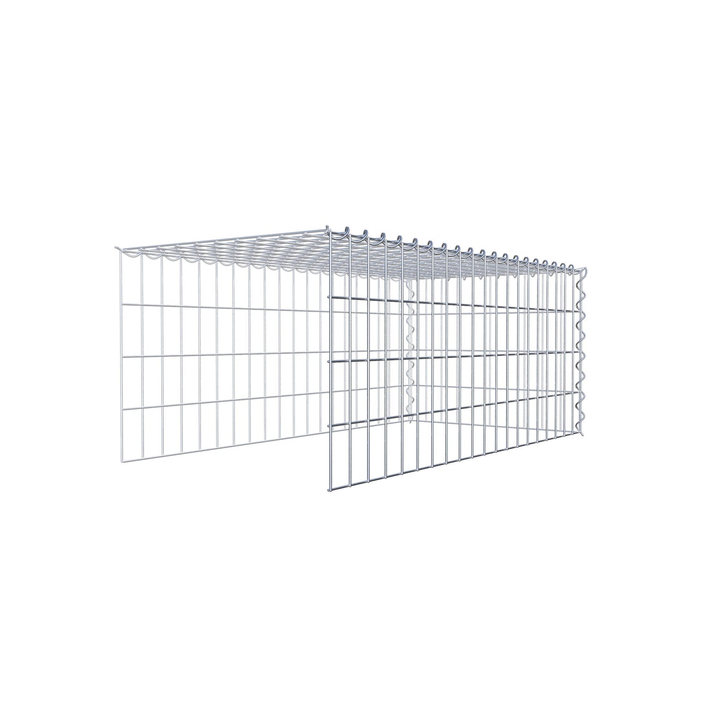 Gavión complementario tipo 4 100 cm x 40 cm x 50 cm (L x A x P), malla 5 cm x 10 cm, espiral