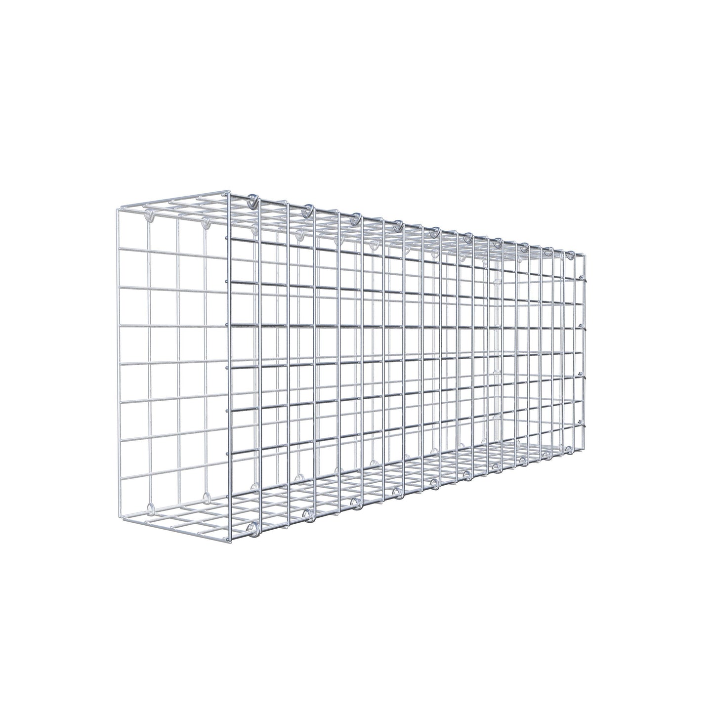 Anbaugabione Typ 2 100 cm x 40 cm x 20 cm (L x H x T), Maschenweite 5 cm x 5 cm, C-Ring