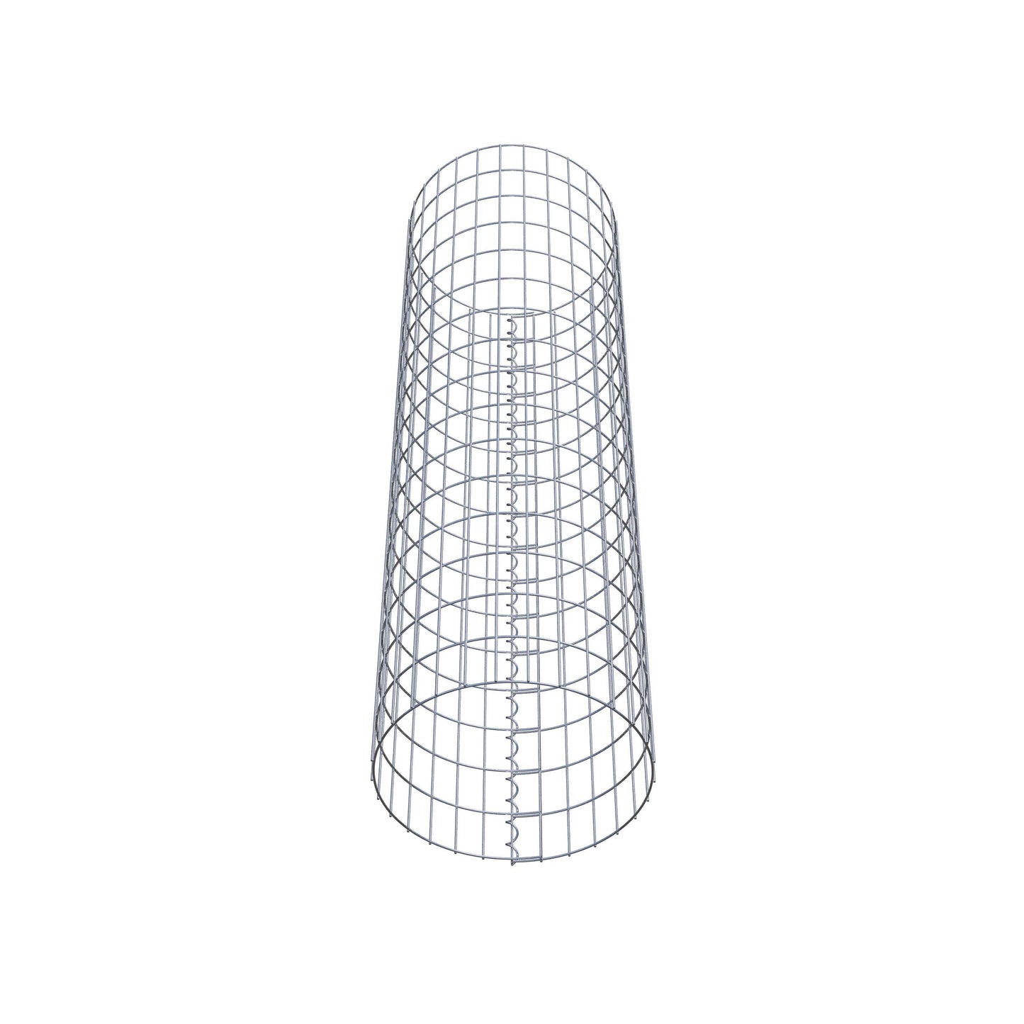 Columna de gaviones redonda 47 cm de diámetro, 160 cm de altura, malla 5 cm x 10 cm