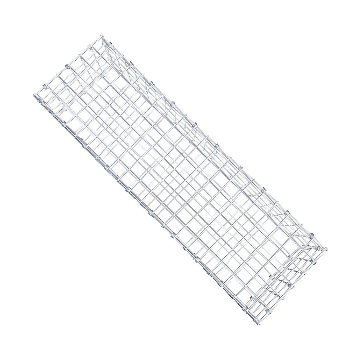 Gabion 100 cm x 20 cm x 30 cm (L x H x D), maskestørrelse 5 x 5 cm, spiralring
