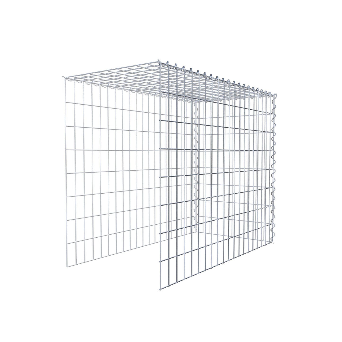 Gavión complementario tipo 4 100 cm x 80 cm x 50 cm (L x A x P), luz de malla 5 cm x 10 cm, en espiral