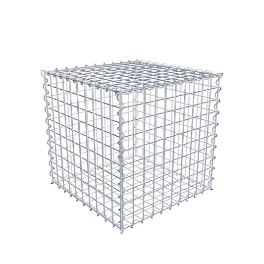 Gabione 50 cm x 50 cm x 50 cm (L x H x T), Maschenweite 5 cm x 5 cm, Spirale