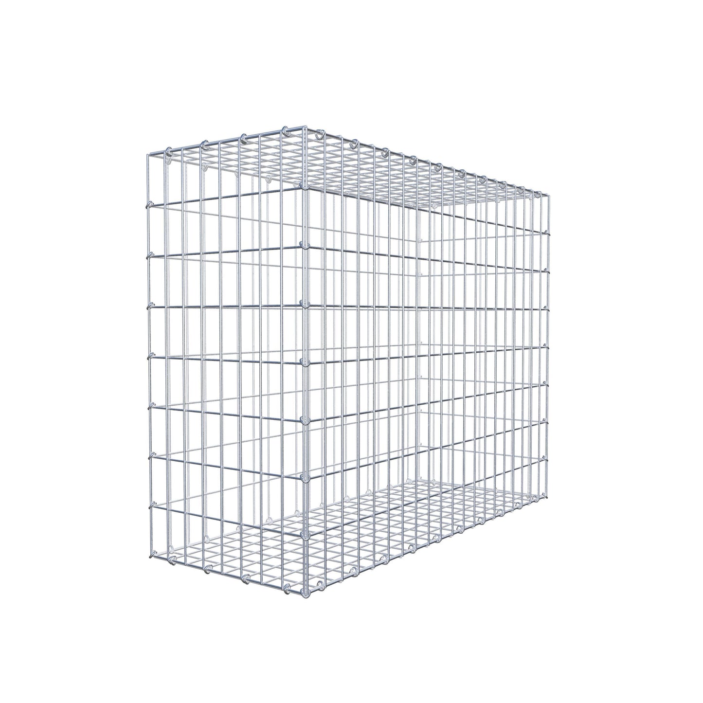 Gabione 100 cm x 80 cm x 40 cm (L x H x T), Maschenweite 5 cm x 10 cm, C-Ring