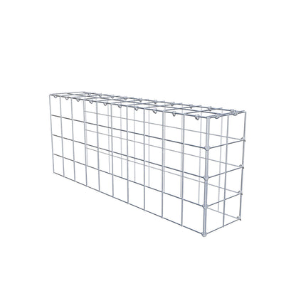 Anbaugabione Typ 4 100 cm x 40 cm x 20 cm (L x H x T), Maschenweite 10 cm x 10 cm, C-Ring