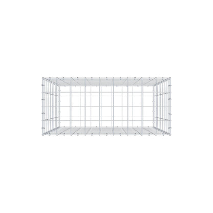 Gabião 100 cm x 90 cm x 40 cm (C x A x P), malhagem 10 cm x 10 cm, anel C