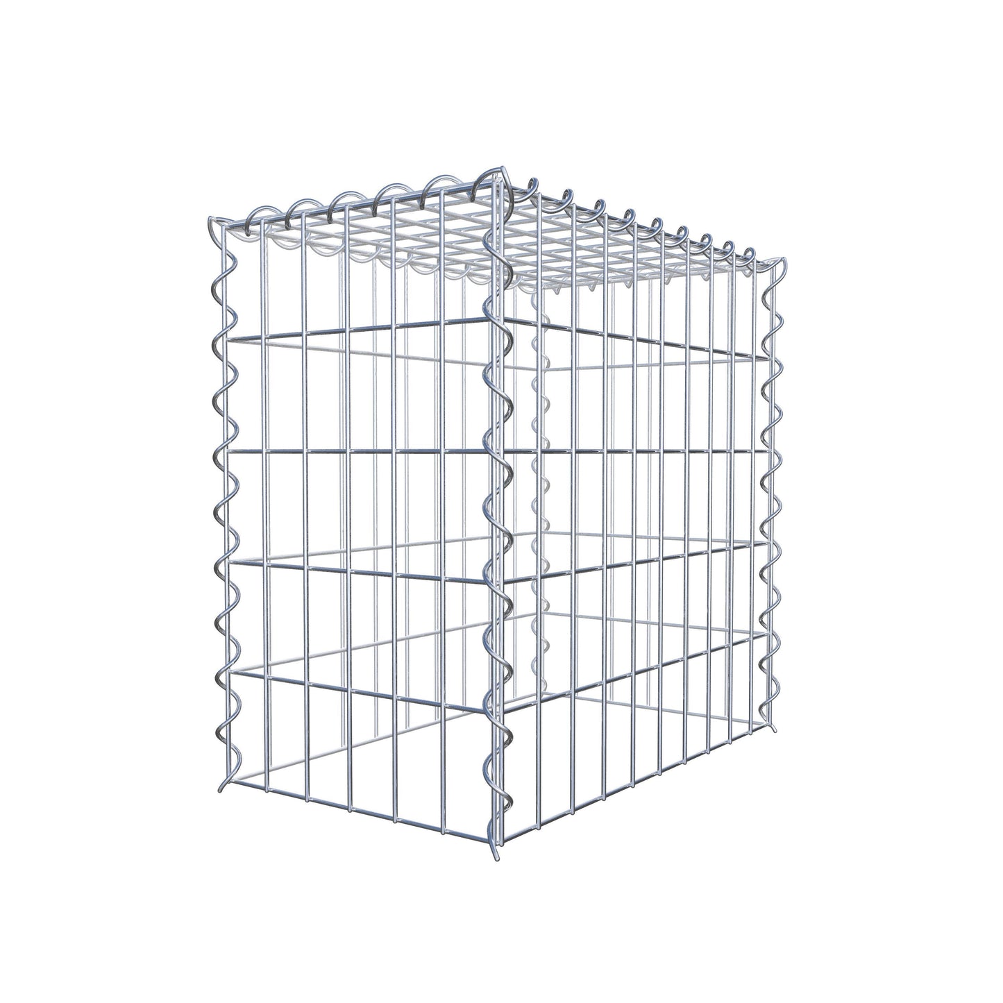Opvokset gabion type 3 50 cm x 50 cm x 30 cm (L x H x D), maskestørrelse 5 cm x 10 cm, spiral
