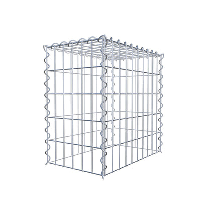 Opvokset gabion type 3 50 cm x 50 cm x 30 cm (L x H x D), maskestørrelse 5 cm x 10 cm, spiral