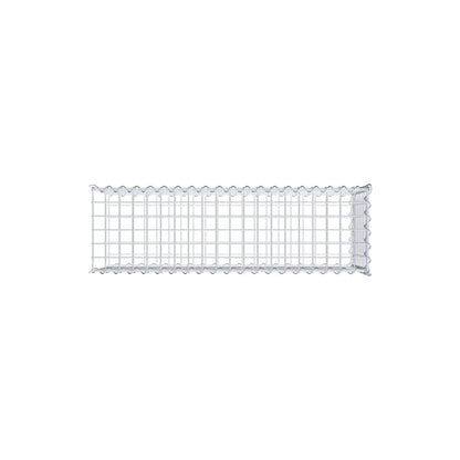 Gabion rapporté type 2 100 cm x 40 cm x 30 cm (L x H x P), mailles 5 cm x 5 cm, spirale