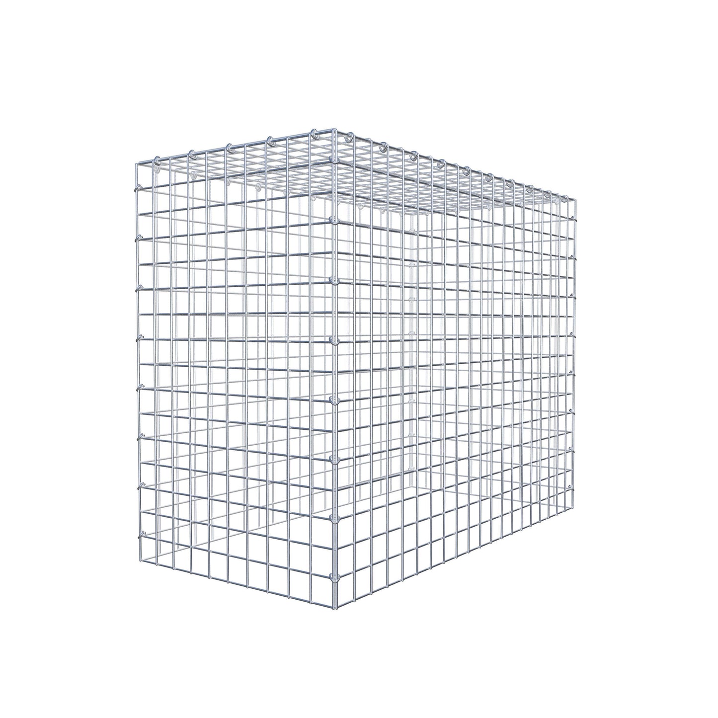 Gabbione aggiuntivo di tipo 3 100 cm x 80 cm x 50 cm (L x H x P), maglia 5 cm x 5 cm, anello a C