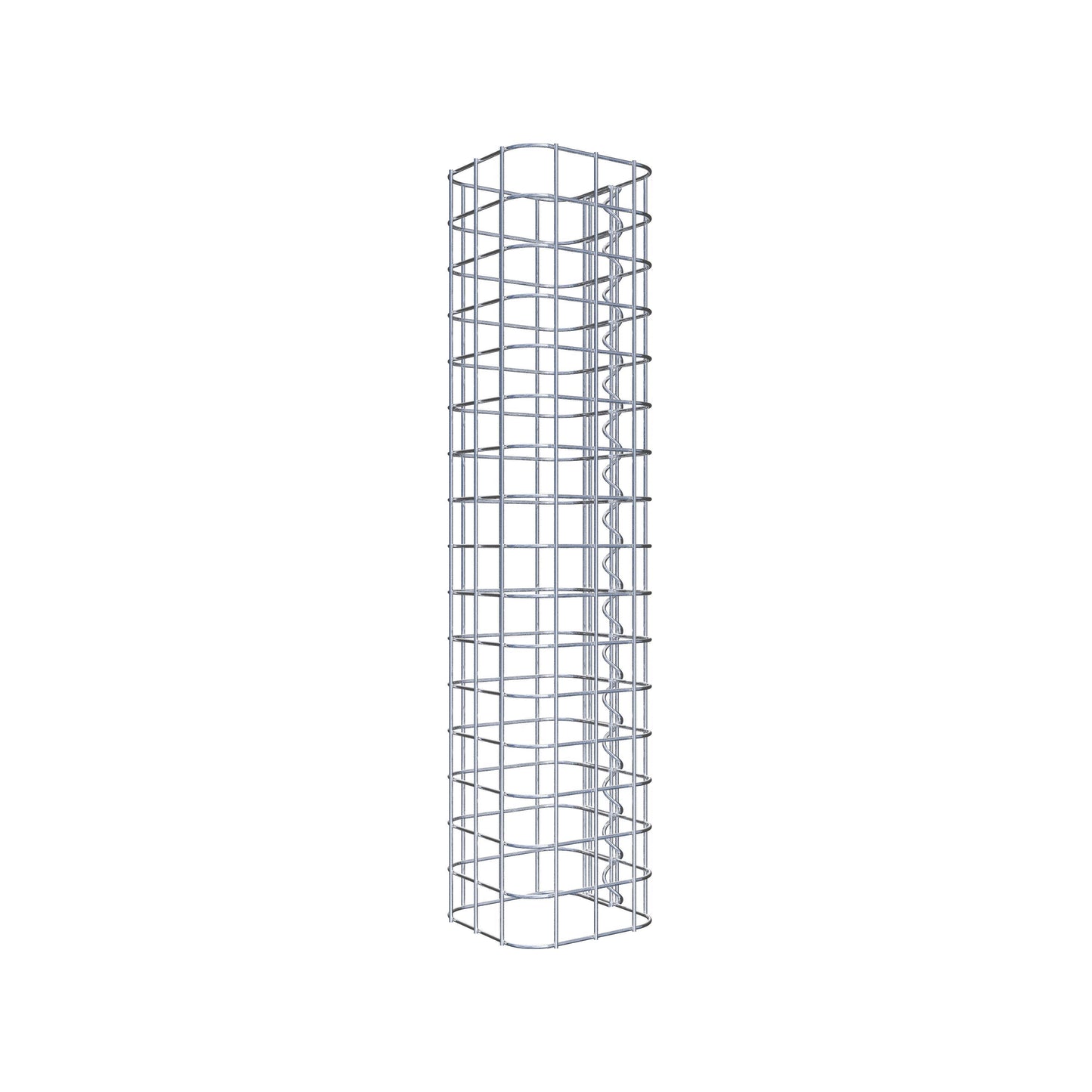 Colonna di gabbioni quadrata 17 cm x 17 cm, alta 80 cm, MW 5 cm x 5 cm