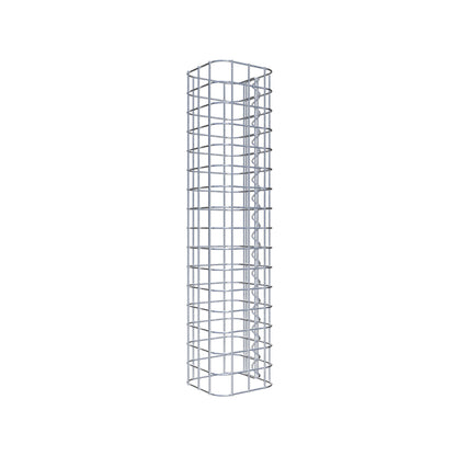 Colonna di gabbioni quadrata 17 cm x 17 cm, alta 80 cm, MW 5 cm x 5 cm