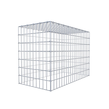 Monteret gabion type 3 100 cm x 70 cm x 50 cm (L x H x D), maskestørrelse 5 cm x 10 cm, C-ring