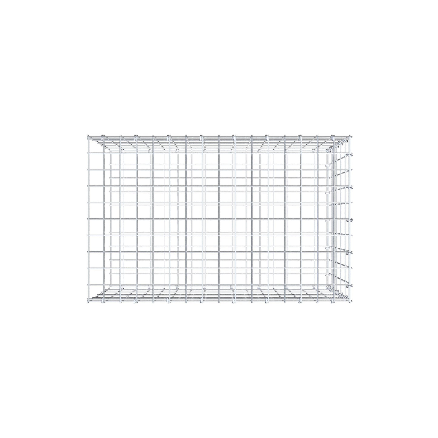 Pile aggiuntivo tipo 2 80 cm x 50 cm x 50 cm, maglia 5 cm x 10 cm, anello a C
