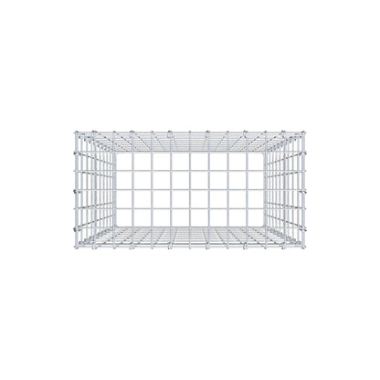 Gabião Tipo 3 100 cm x 60 cm x 30 cm (C x A x P), malhagem 5 cm x 10 cm, anel C