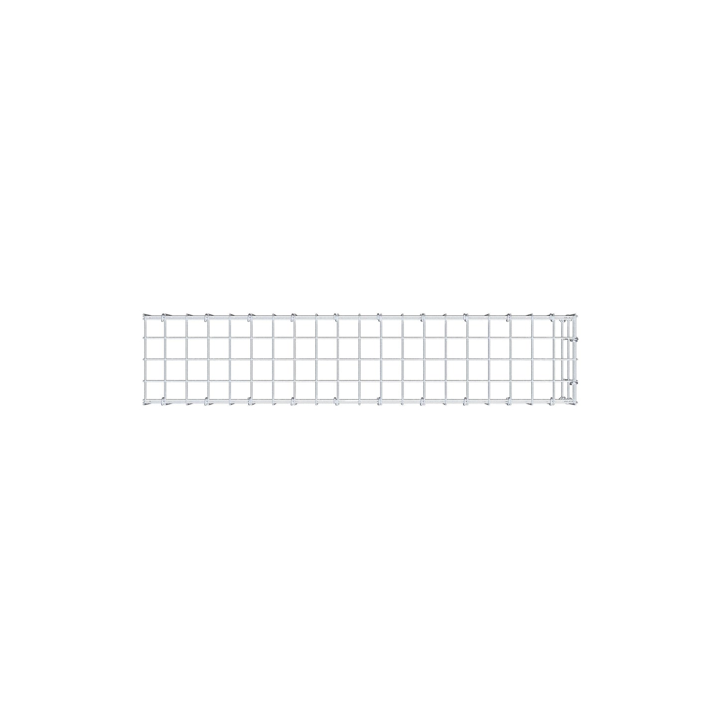 Anbaugabione Typ 4 100 cm x 20 cm x 20 cm (L x H x T), Maschenweite 5 cm x 10 cm, C-Ring