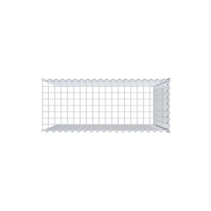 Opvokset gabion type 4 100 cm x 100 cm x 40 cm (L x H x D), maskestørrelse 5 cm x 5 cm, spiral