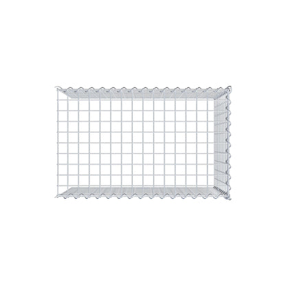 Opvokset gabion type 4 80 cm x 50 cm x 50 cm (L x H x D), maskestørrelse 5 cm x 5 cm, spiral