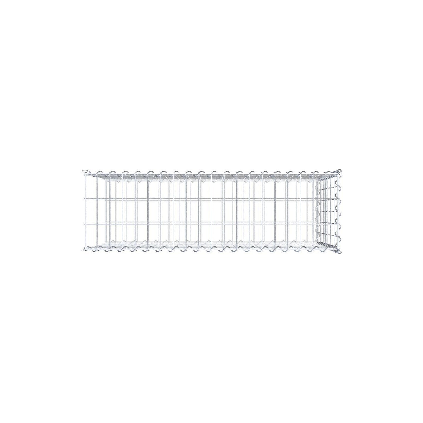 Aangegroeide schanskorf type 2 100 cm x 60 cm x 30 cm (L x H x D), maaswijdte 5 cm x 10 cm, spiraal