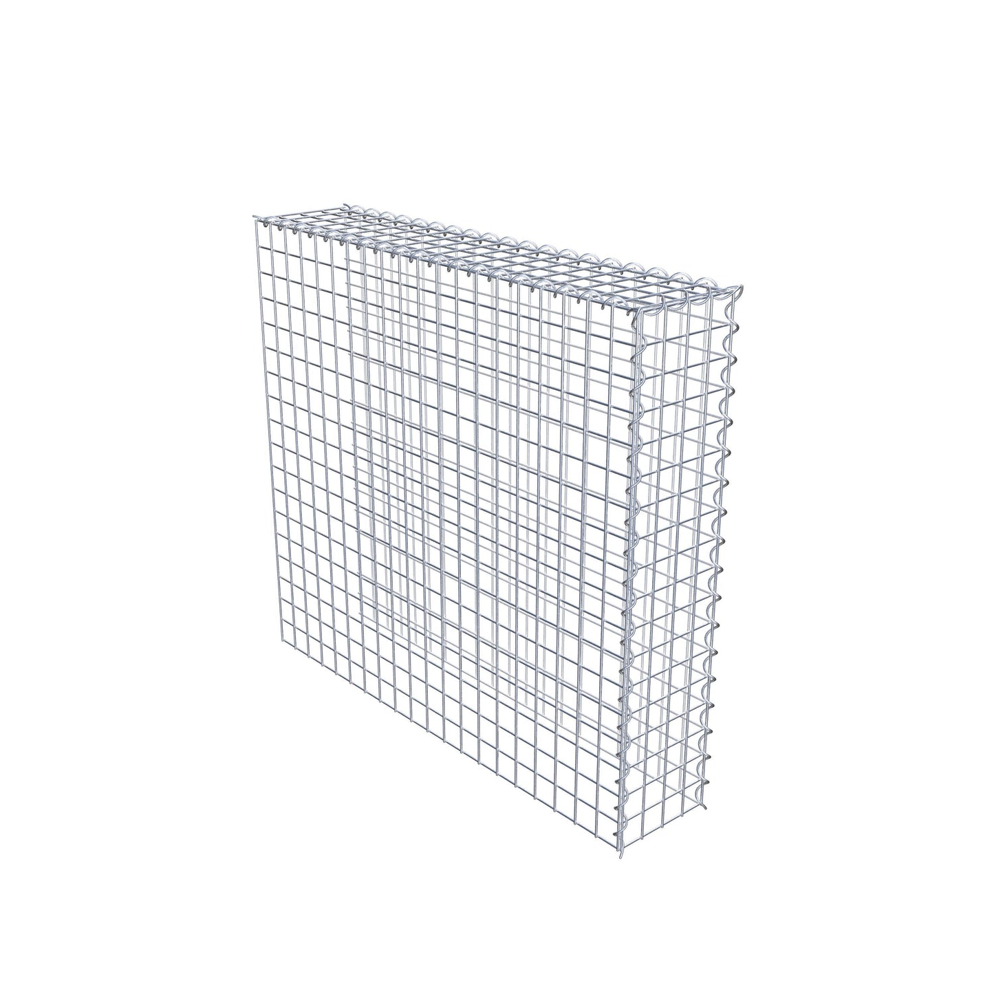 Anbaugabione Typ 4 100 cm x 90 cm x 20 cm (L x H x T), Maschenweite 5 cm x 5 cm, Spirale