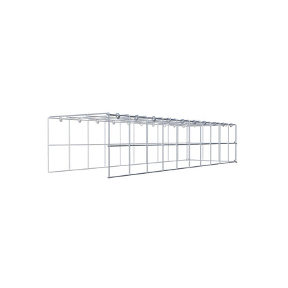 Anbaugabione Typ 4 100 cm x 20 cm x 30 cm (L x H x T), Maschenweite 10 cm x 10 cm, C-Ring