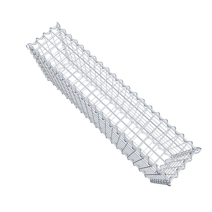 2er Set Gabionen 100 cm x 40 cm x 20 cm (L x H x T), Maschenweite 5 x 5 cm, Spirale
