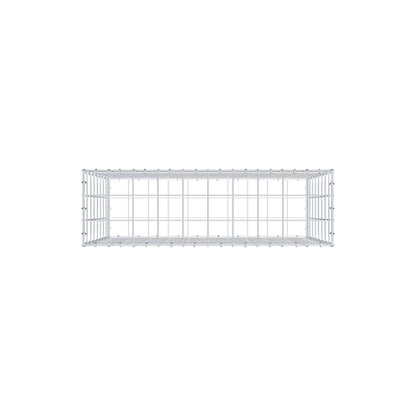 Gabião 100 cm x 80 cm x 30 cm (C x A x P), malhagem 10 cm x 10 cm, anel C