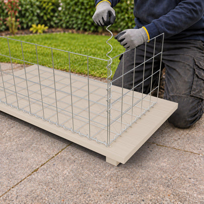 Gabion 100 cm x 40 cm x 50 cm (L x H x D), mesh size 10 cm x 10 cm, spiral
