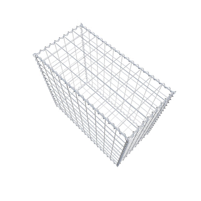 Gavión 100 cm x 90 cm x 50 cm (largo x alto x fondo), malla 10 cm x 10 cm, en espiral