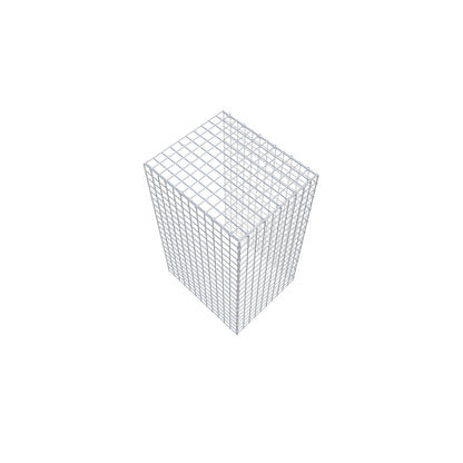 Fourche rapportée type 4 100 cm x 60 cm x 50 cm (L x H x P), mailles 5 cm x 5 cm, anneau C
