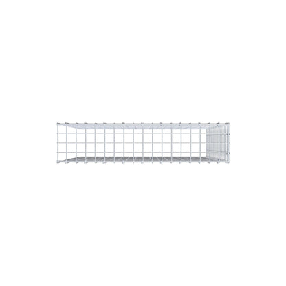 Type 4 oplegkorf 100 cm x 90 cm x 20 cm (L x H x D), maaswijdte 5 cm x 5 cm, C-ring