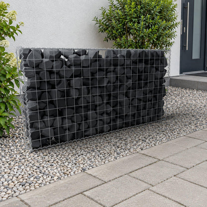 Gabbione 200 cm x 100 cm x 20 cm (L x H x P), maglia 10 cm x 10 cm, spirale