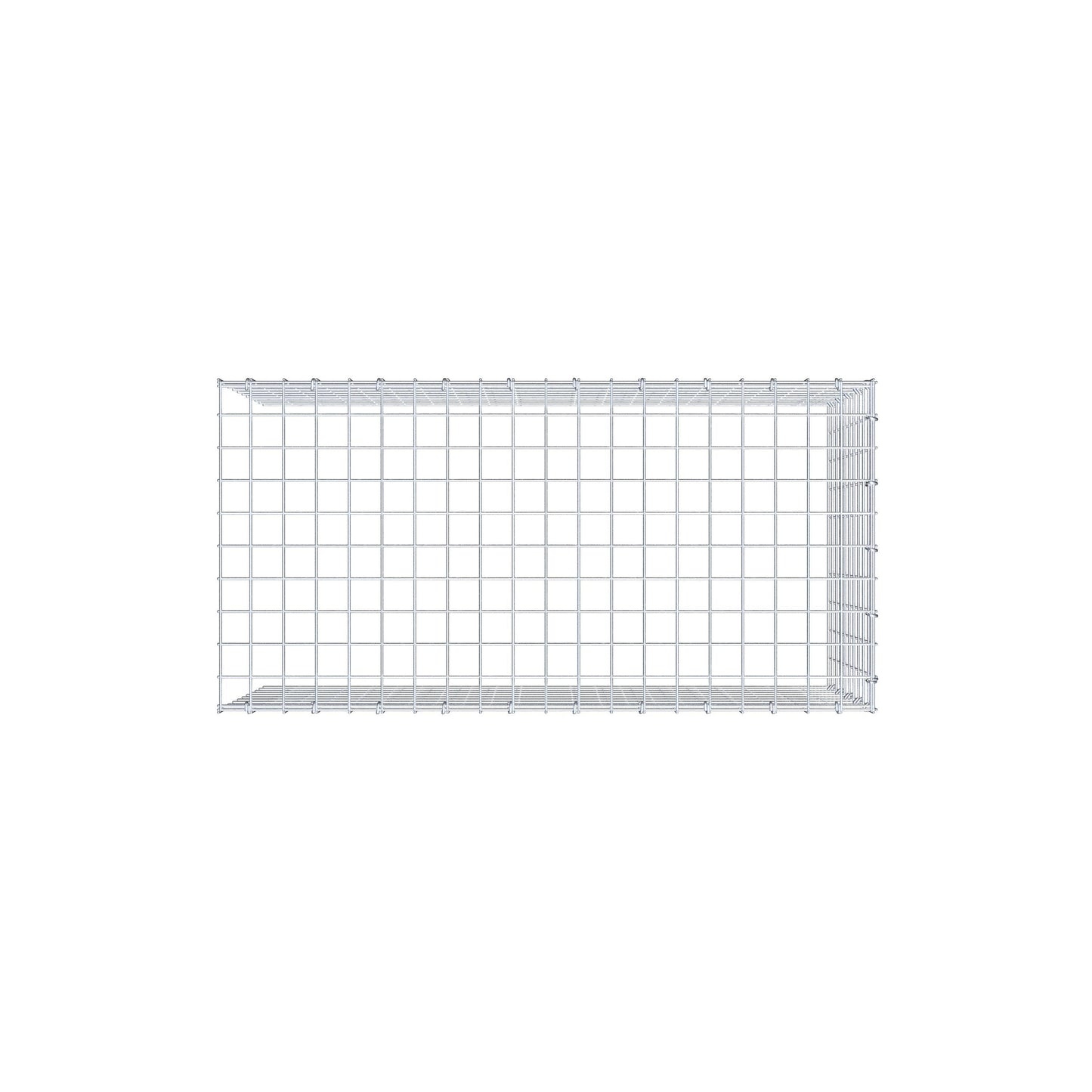 Fourche rapportée type 4 100 cm x 50 cm x 50 cm (L x H x P), mailles 5 cm x 5 cm, anneau C