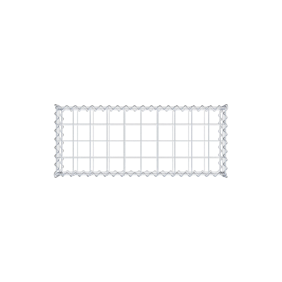 Gabion 100 cm x 20 cm x 40 cm (L x H x P), mailles 10 cm x 10 cm, spirale